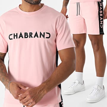 Chabrand - Set T-Shirt Und Jogginghose 60702 60722 Pink Schwarz